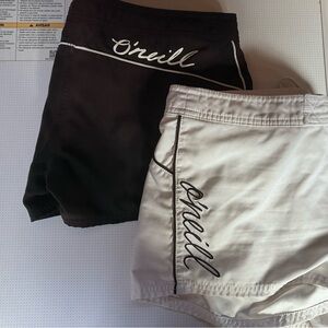 O’Neill surf shorts (one black one white)